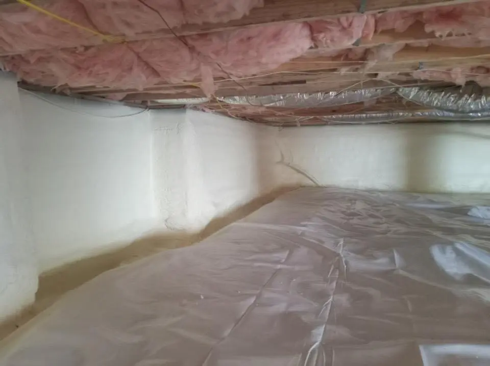 Crawl space encapsulation with closed-cell spray foam for Metal Roof Coating in Rosemont